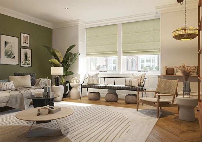 Oban, Sandstone - Twist&Fit Roman Blind - Image 6